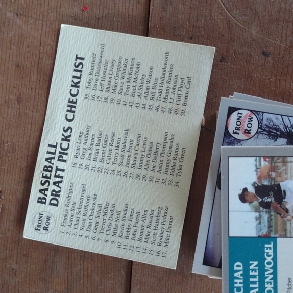 Front Row 1991 Draft Picks Set Baseball Card with Certificate - Picture 3 of 3